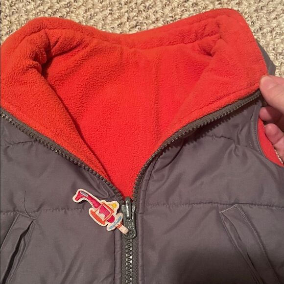 Please Mum Charcoal and Orange Infant Vest - Picture 3 of 4